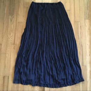Club Monaco Adela Full Length Skirt in Navy